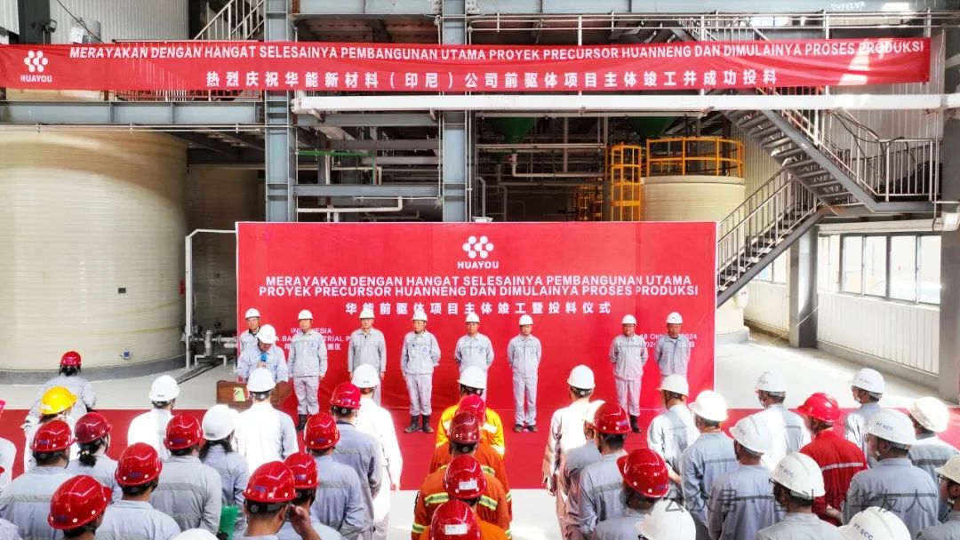 华友钴业首个外洋三元前驱体项目主体完工并乐成投料-企业新闻-浙江华友钴业股份有限公司